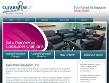 Tablet Screenshot of clearviewresearch.com
